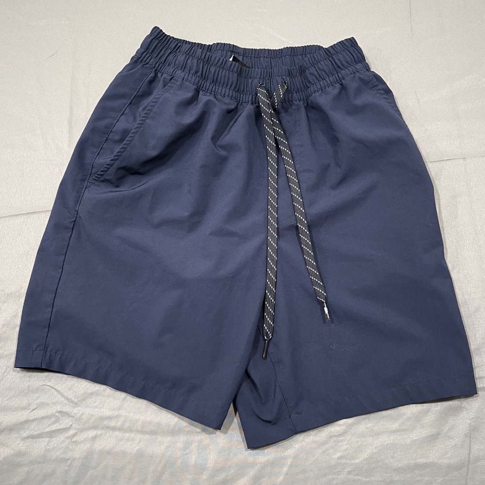 Quiksilver Mens XS Navy Blue Elastic Waist Board Shorts Swim Trunks XS